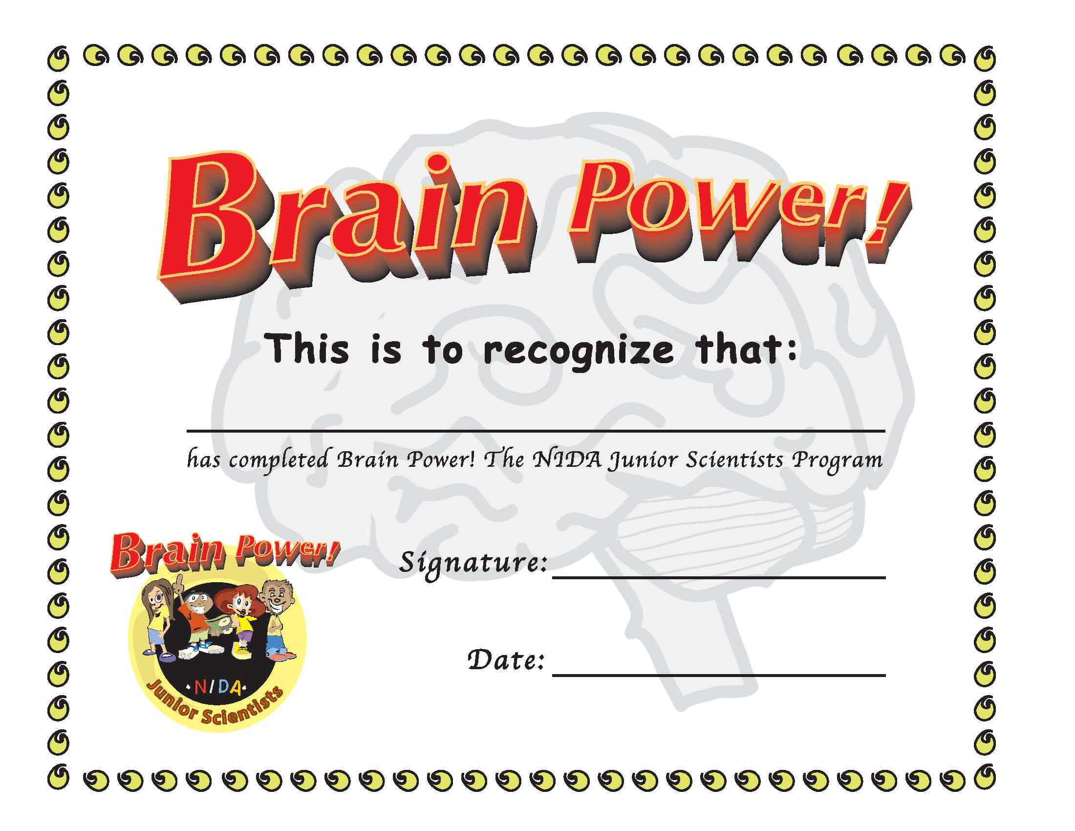 NIDA-BrainPower-certificate